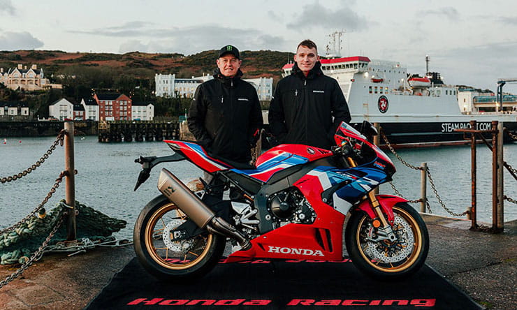 John McGuinness joined by Nathan Harrison at Honda Racing for 2023 Roads campaign_Thumb
